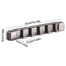 Load image into Gallery viewer, Foldable 5 Hooks Suction Cup Hook Traceless Space Saving Hats Clothes