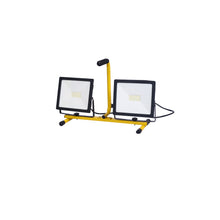 Load image into Gallery viewer, Dual head LED Work Light Wih Telescoping Adjustable Tripod Stand
