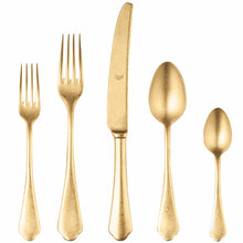 Load image into Gallery viewer, CUTLERY SET 5 PCS DOLCE VITA PEWTER ORO