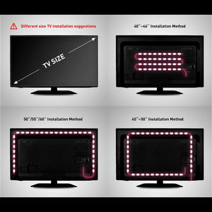 USB Powered LED Light Strip for TV (65”-75”) Backlight with Bluetooth