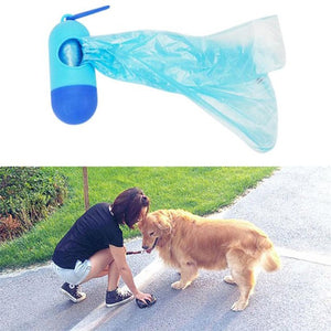 1 Set 15pcs disposable Garbage Bag Walking Pet Dog