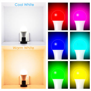 WiFi Smart LED Light Bulb Multicolored Color Changing Lights