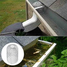 Load image into Gallery viewer, Roof Gutter Guard Filters 3 Inch Expand Aluminum Filter Strainer Stops Blockage Leaf Drains Debris Drain Net Cover
