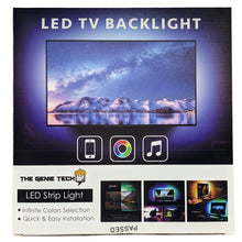 Load image into Gallery viewer, USB POWERED RGB LED LIGHTS FOR TV BACKLIGHT, 60”- 75” W/REMOTE CONTROL
