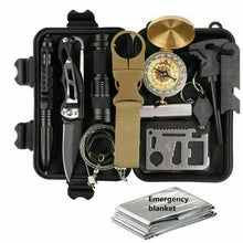 Load image into Gallery viewer, 14 in 1 Outdoor Emergency Survival Gear Kit Camping Tactical Tools SOS

